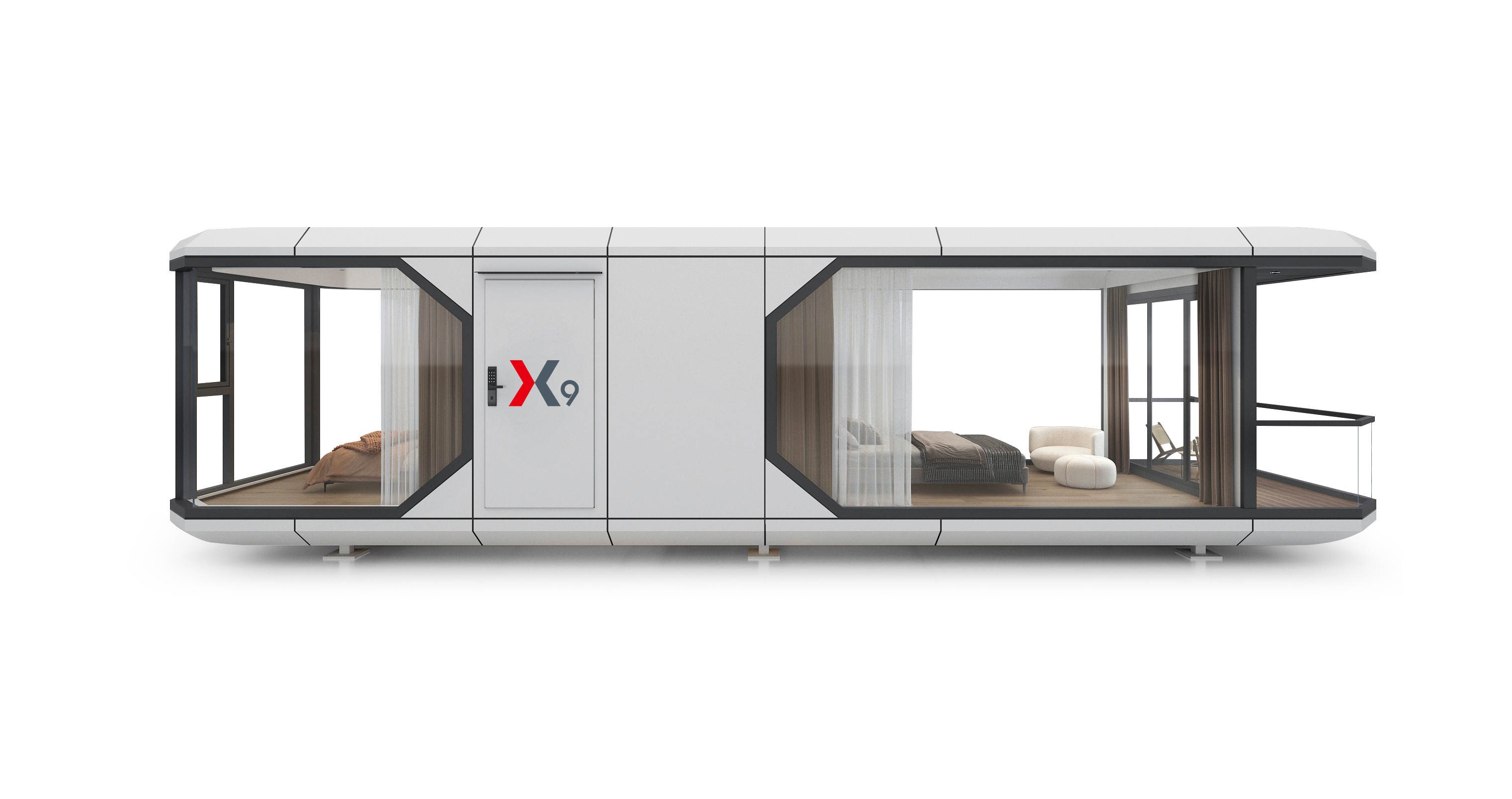 X9 太空舱 38㎡4-6 人双卧全景旅